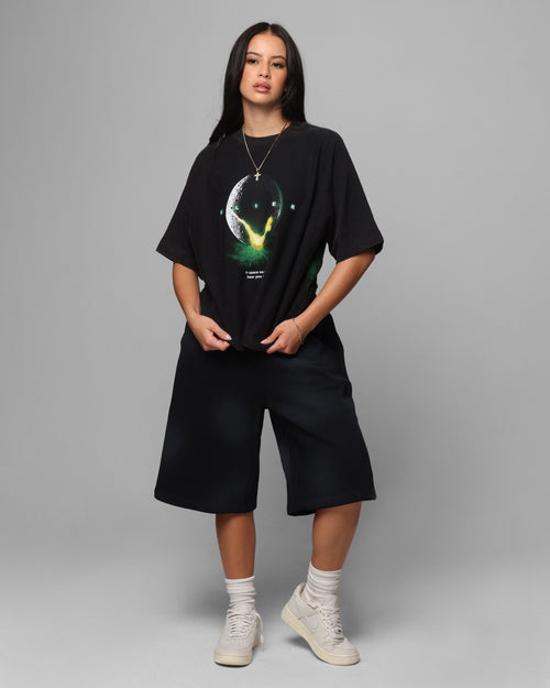 Loiter Premium Essentials Sweat Shorts Washed Black