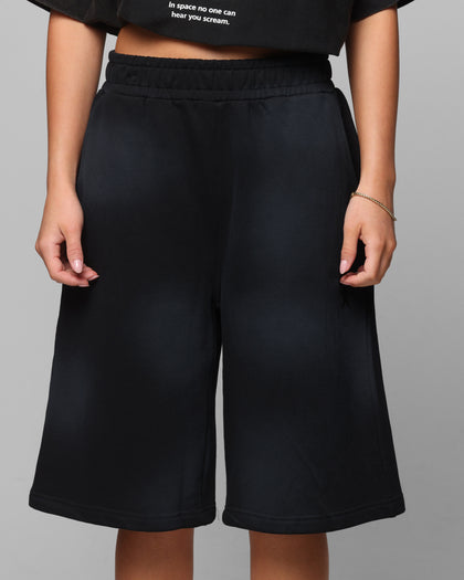 Loiter Premium Essentials Sweat Shorts Washed Black