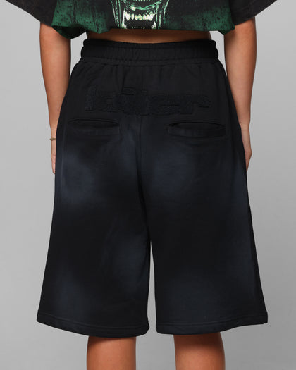 Loiter Premium Essentials Sweat Shorts Washed Black