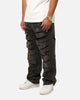 MNML Ultra Baggy Thrashed Denim Jeans Black