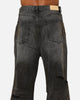 MNML Ultra Baggy Thrashed Denim Jeans Black