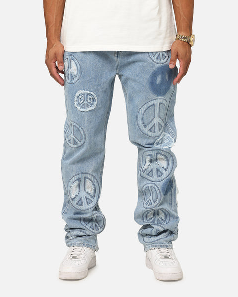 MNML V723 Peace By Peace Denim Jeans Blue | Culture Kings