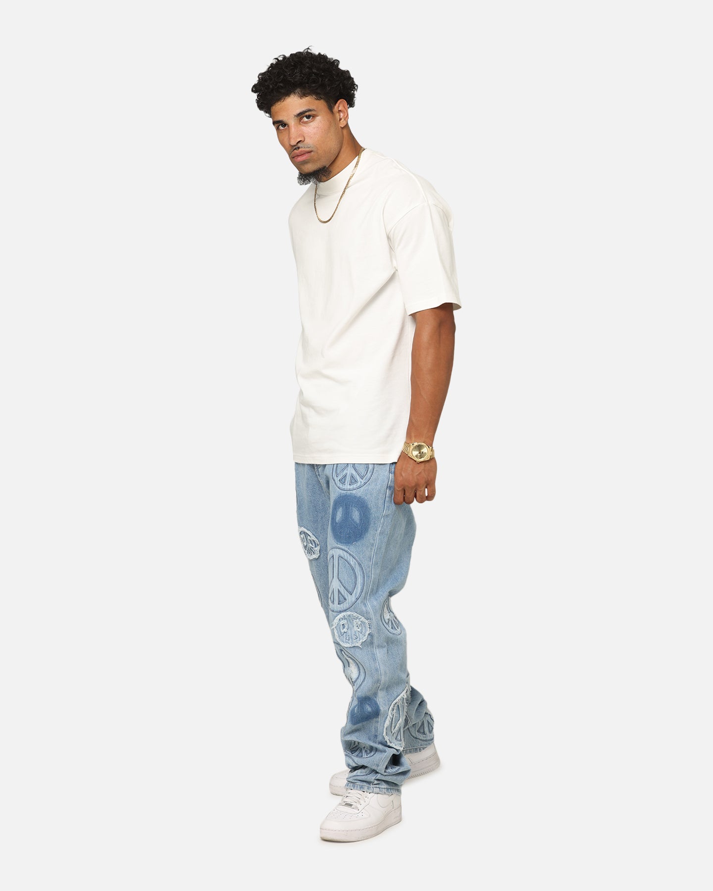 MNML V723 Peace By Peace Denim Jeans Blue | Culture Kings
