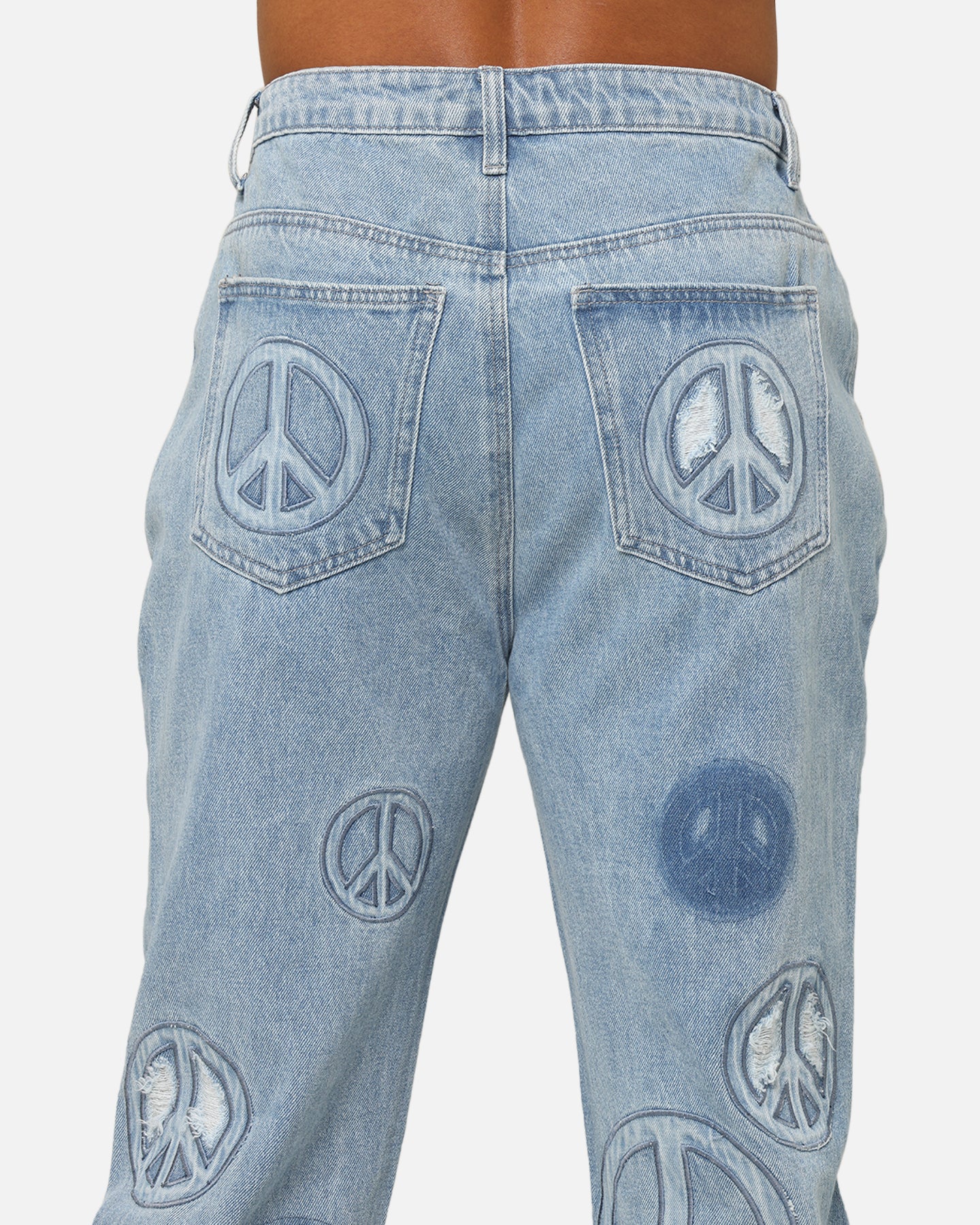 MNML V723 Peace By Peace Denim Jeans Blue | Culture Kings