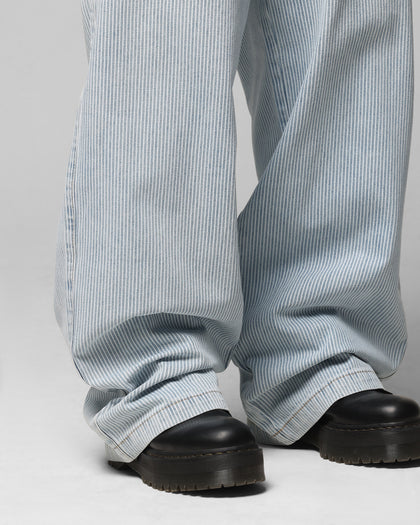 Loiter Collateral Baggy Jeans Blue Pin Stripe