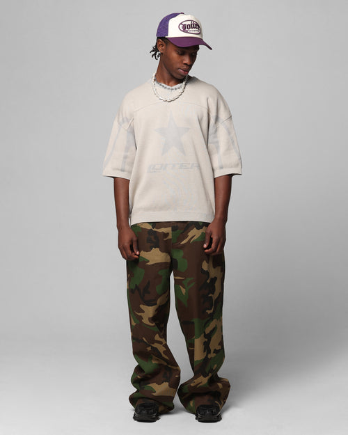 Loiter Collateral Baggy Jeans Woodland Camo
