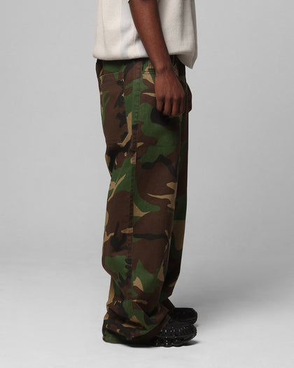 Loiter Collateral Baggy Jeans Woodland Camo