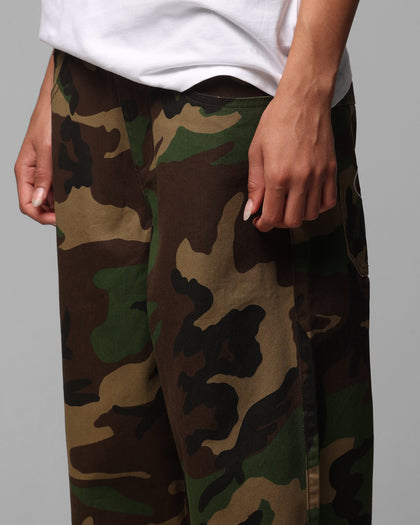 Loiter Collateral Baggy Jeans Woodland Camo