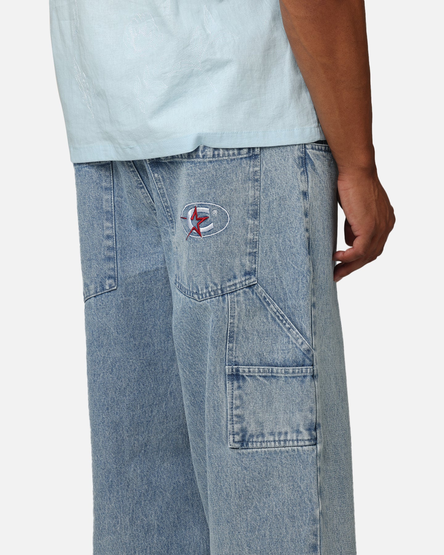 Carre Baggy Carpenter Jeans Light Blue Denim | Culture Kings