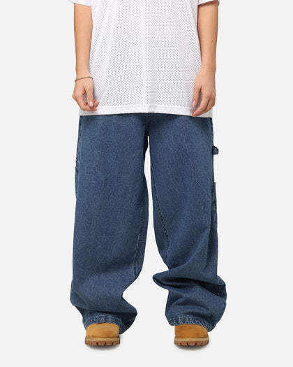Carre Baggy Carpenter Jeans Mid Blue Denim