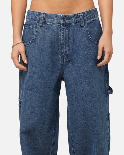 Carre Baggy Carpenter Jeans Mid Blue Denim