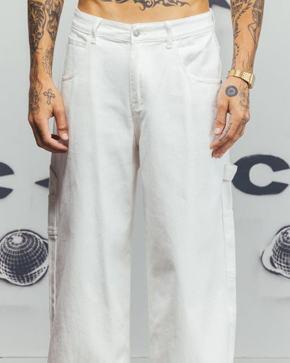 Carre Baggy Carpenter Jeans Off White