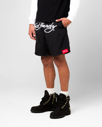 Ed Hardy Beach Shorts Black