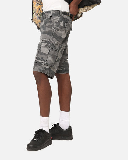 XXIII Torrent Cargo Shorts Washed Black Camo