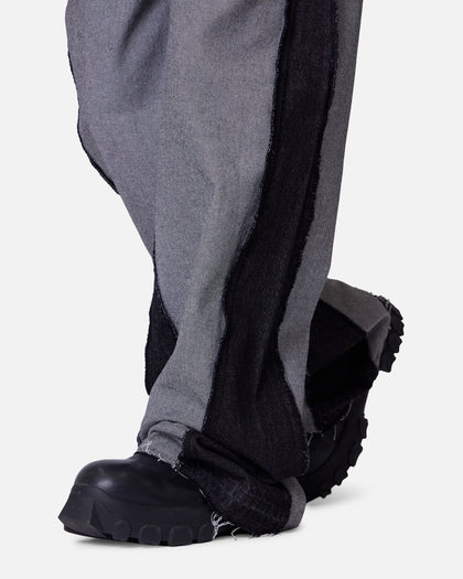 MNML Inside Out Slip Off Denim Pants Washed Black