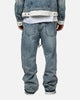 MNML Ultra Baggy Border GN8 Denim Jeans Blue/White