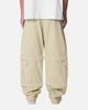 MNML Ultra Baggy Channel Cargo Denim Pants Tan