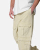 MNML Ultra Baggy Channel Cargo Denim Pants Tan