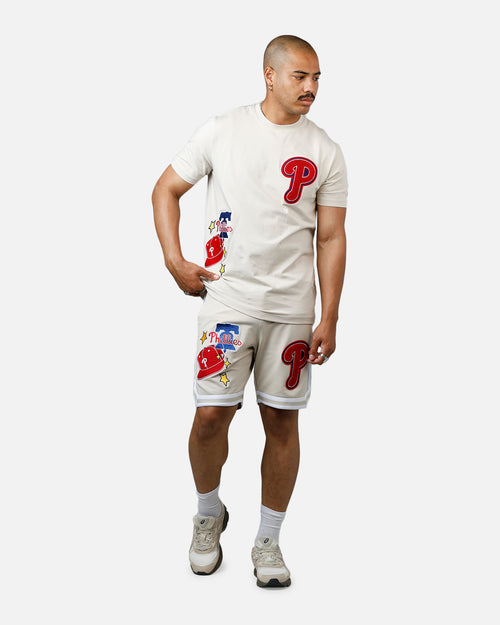 New Era Philadelphia Phillies 'Logo Select' Summer Shorts Stone