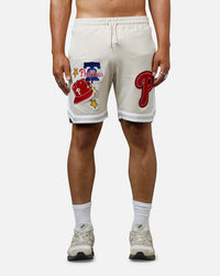 New Era Philadelphia Phillies 'Logo Select' Summer Shorts Stone