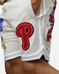 New Era Philadelphia Phillies 'Logo Select' Summer Shorts Stone