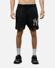 Pro Standard New York Yankees Raffia Shorts Black Acidwash