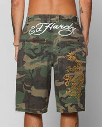 Ed Hardy Dragon Jorts Camo