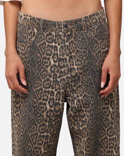 XXIII Leopard Baggy Jeans Leopard