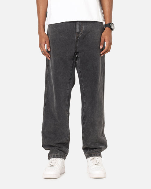 S Double Denim Standard Jeans Faded Black