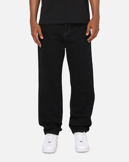 S Double Denim Standard Jeans Raw Black