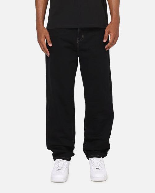 S Double Denim Standard Jeans Raw Black