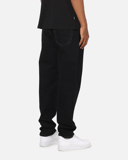 S Double Denim Standard Jeans Raw Black