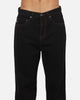S Double Denim Standard Jeans Raw Black