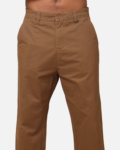 S Double Chino Pant Twill Brown