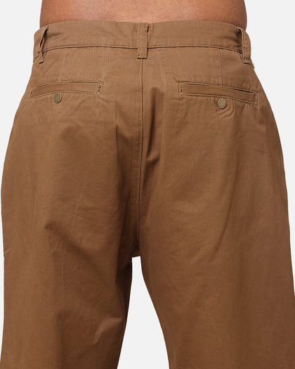 S Double Chino Pant Twill Brown