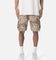 MNML Distressed Cargo Shorts Desert Camo