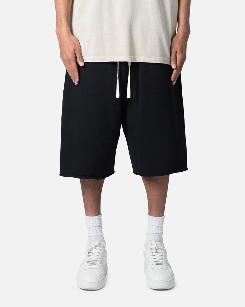 Buy MNML Ultra Baggy Sweat Shorts Black with crypto