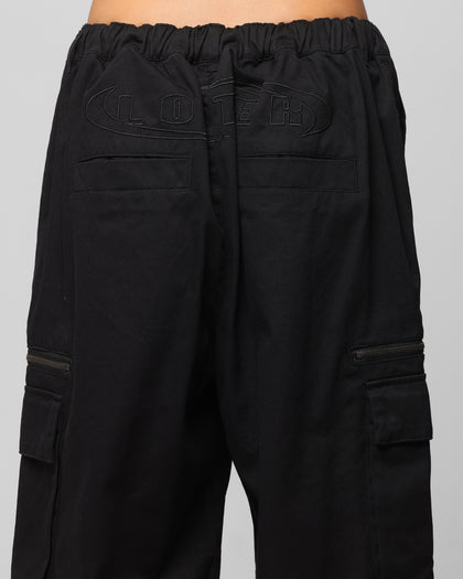 Loiter Shadow Cargo Pants Black