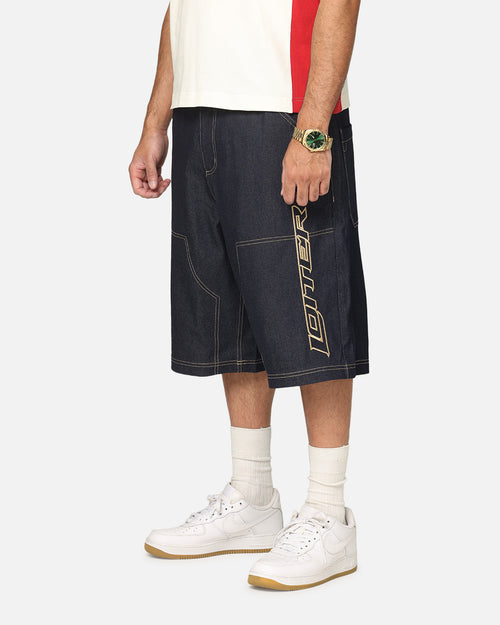 Loiter Motor Denim Shorts Indigo