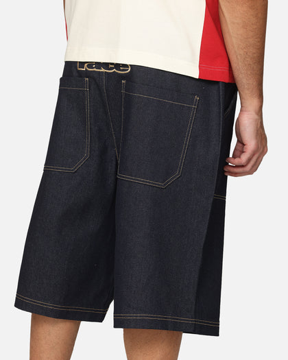 Loiter Motor Denim Shorts Indigo