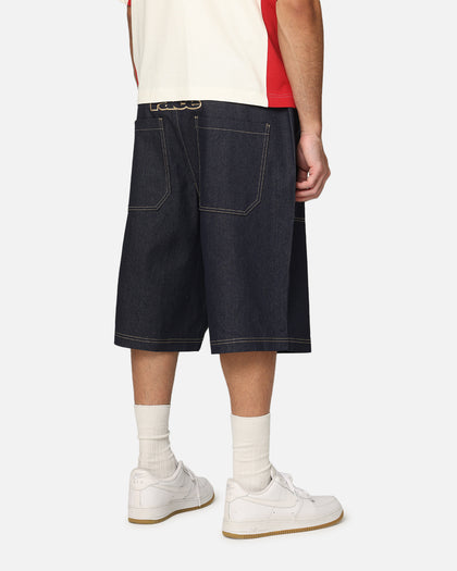 Loiter Motor Denim Shorts Indigo