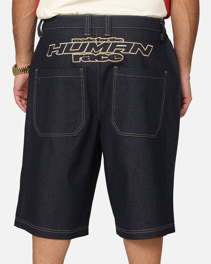 Loiter Motor Denim Shorts Indigo