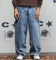 Carre Outlaw Baggy Jeans Light Blue Wash