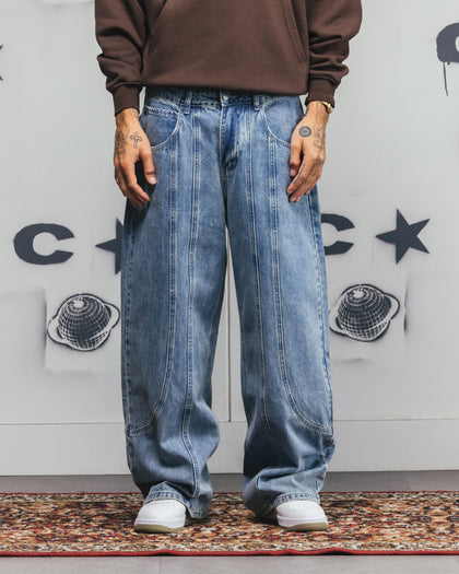 Carre Outlaw Baggy Jeans Light Blue Wash