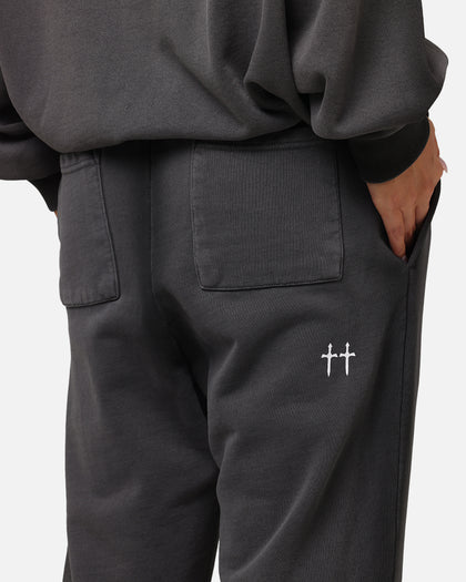 Saint Morta Contrast Wash Sweatpants Washed Black
