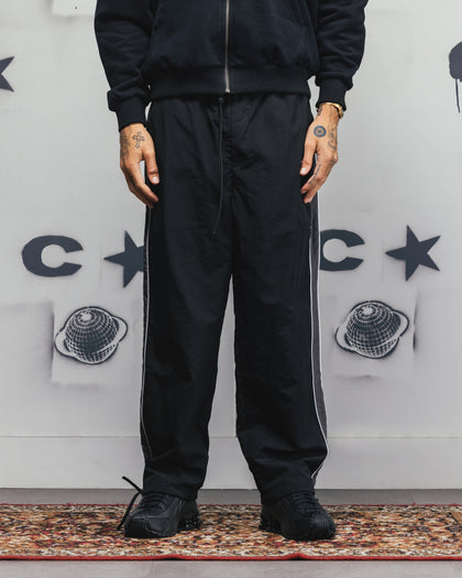 Carre Rally Panelled Nylon Joggers Black