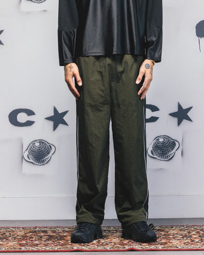 Carre Rally Panelled Nylon Joggers Khaki