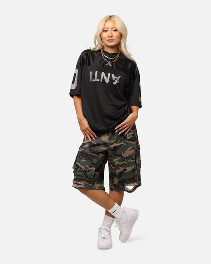The Anti Order Artillery Baggy Cargo Shorts Woodland Camo
