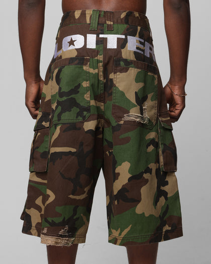 Loiter Collateral Cargo Shorts Camo