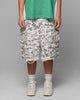 Loiter Collateral Cargo Shorts Digi Snow Camo